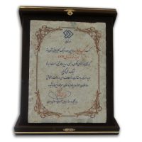 لوح افتخار نایب قهرمانی در لیگ تلویزیونی نشان برتر (فروردین ۹۲)